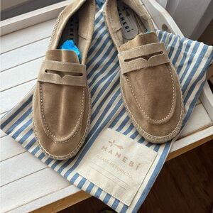 Manebi NWOT Men’sTtan Suede Espadrilles size 10